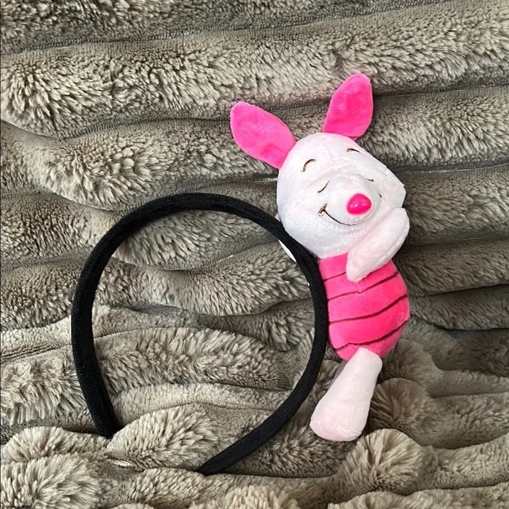 Pink and Black Plush Character Headband